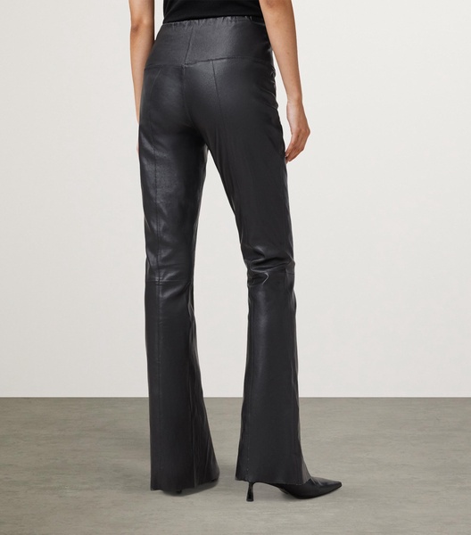Leather Cora Flared Trousers