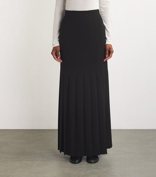 Pleated Maxi Skirt