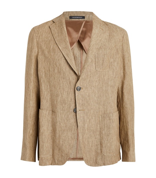 Linen Single-Breasted Blazer
