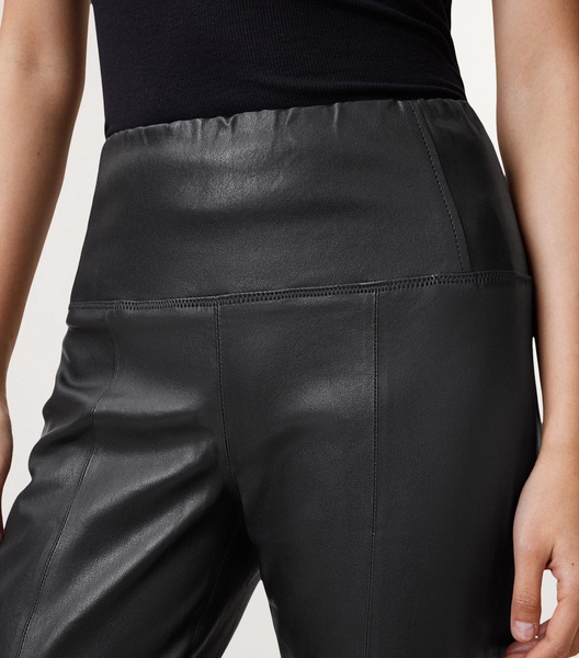 Leather Cora Flared Trousers