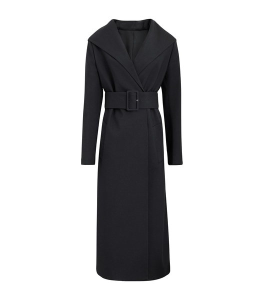 Wool-Blend Tailored Coat