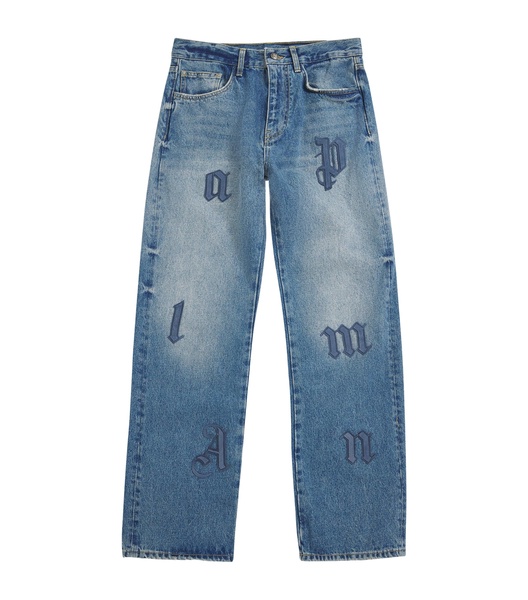 Logo Patch Baggy Jeans