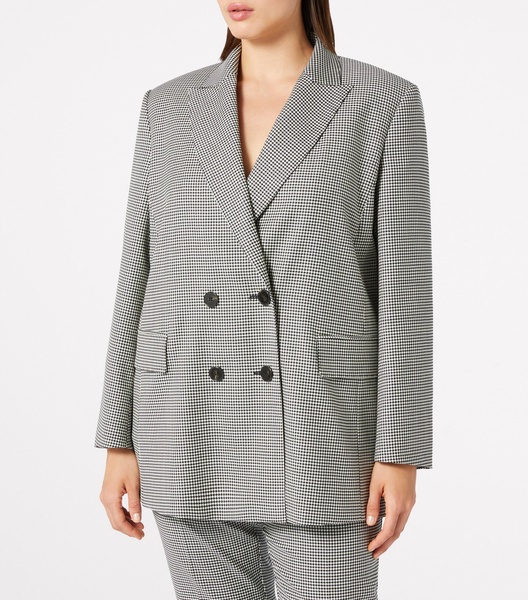 Virgin Wool Double-Breasted Calcio Blazer