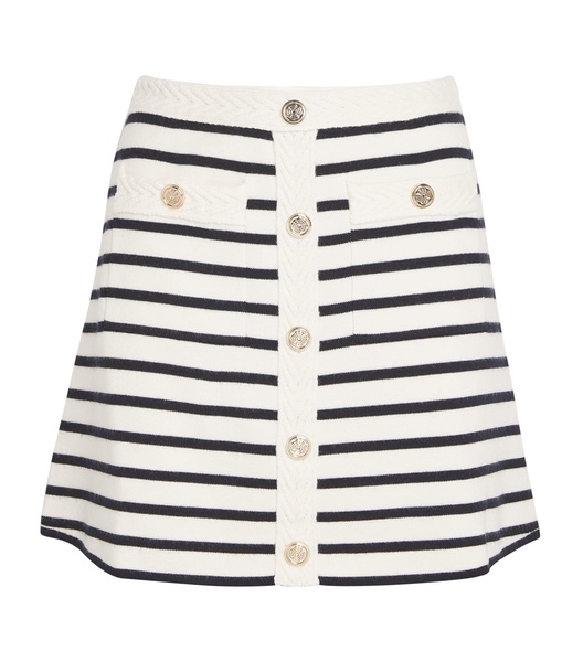 Striped Knit Mini Skirt