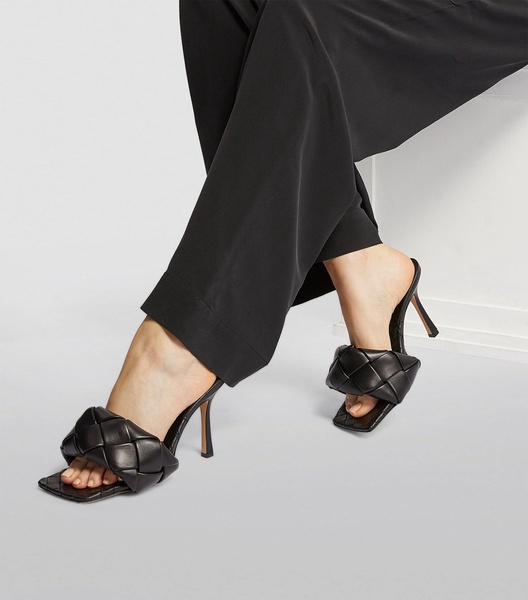 Quilted Leather Lido Mules 90