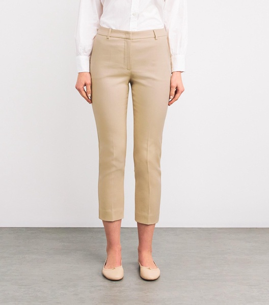 Stretch-Cotton Cigarette Trousers