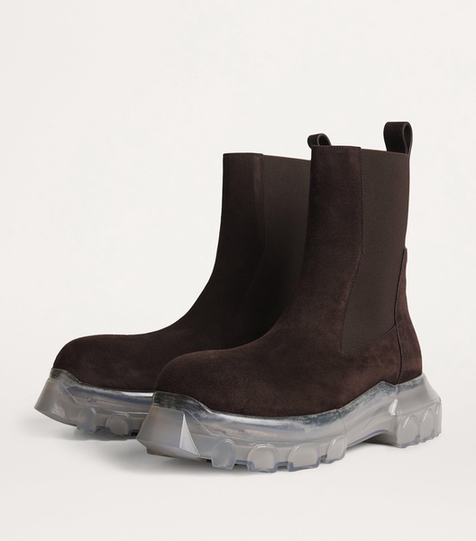 Suede Bozo Tractor Chelsea Boots