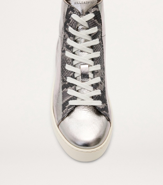 Leather Tana Metallic High-Top Sneakers