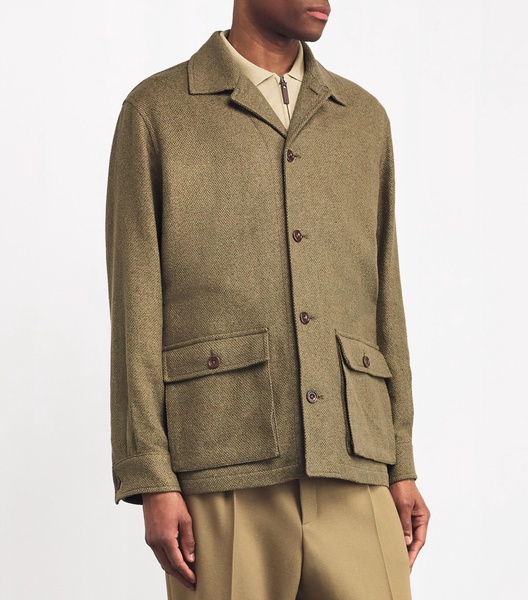 Silk-Linen-Cotton Utility Jacket