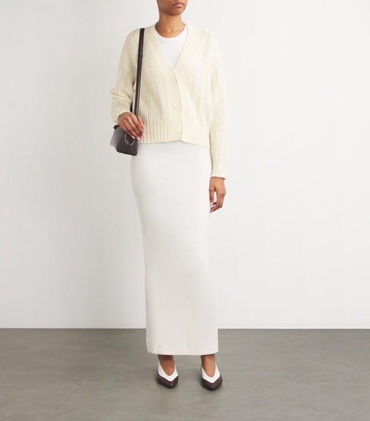 Virgin Wool-Cashmere Embellished Cardigan