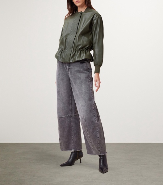 Leather Sofi Bomber Jacket