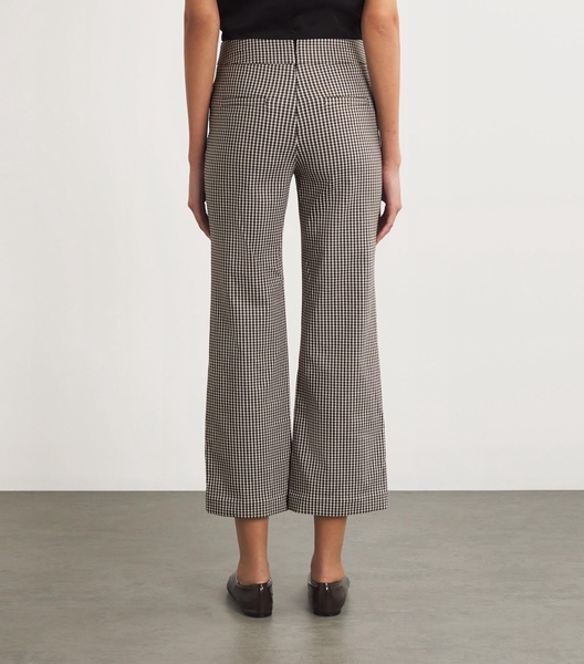 Check Print Knack Trousers