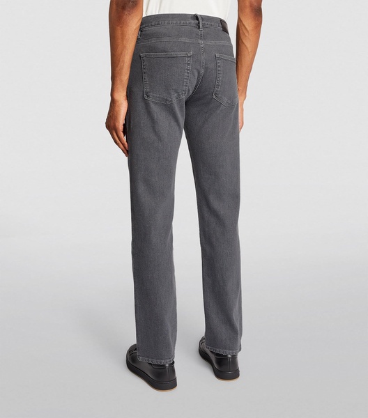 Stretch-Cotton Straight Jeans