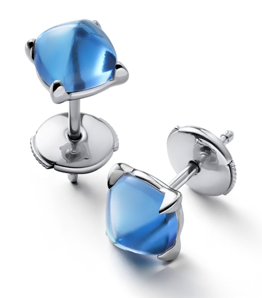 Sterling Silver and Crystal Médicis Riviera Stud Earrings