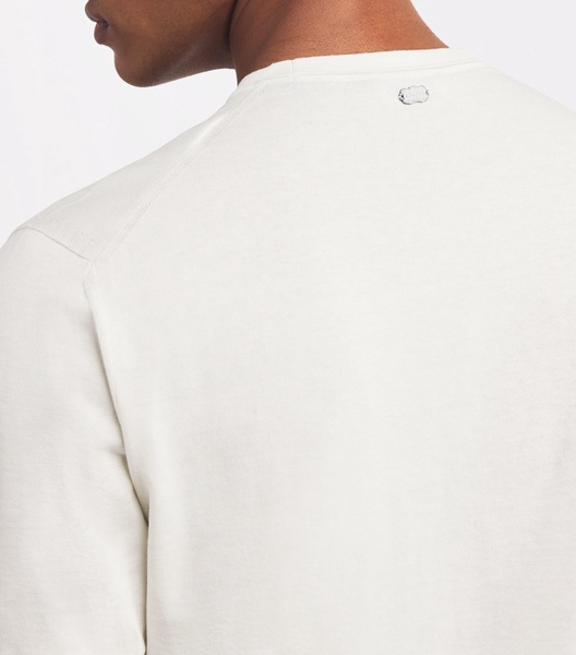 Cotton-Silk Knit T-Shirt