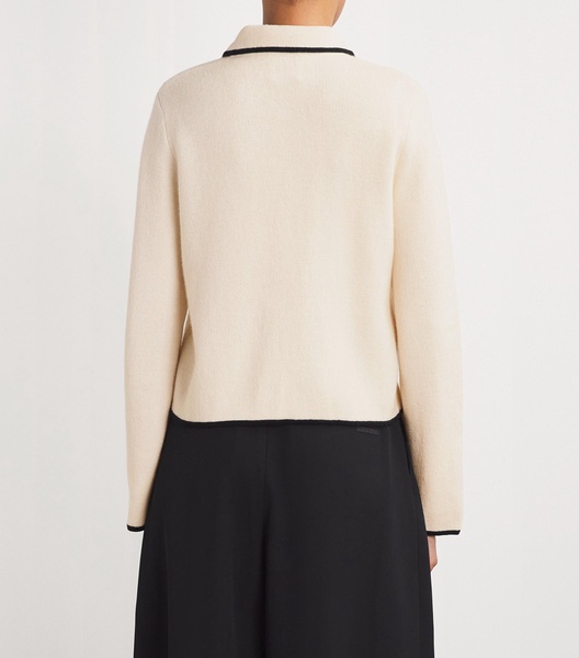 Virgin Wool-Cashmere Cardigan