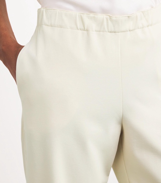 Bead-Detail Elasticated-Waist Trousers