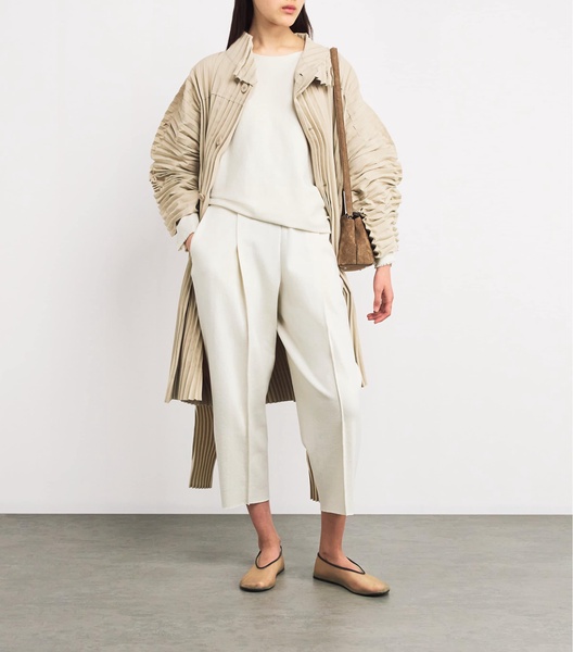 Cotton-Blend Campagne Top