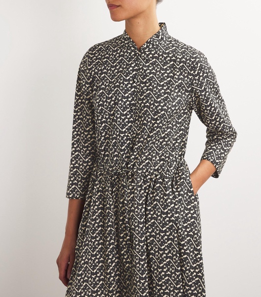Cotton Printed Midi Dress
