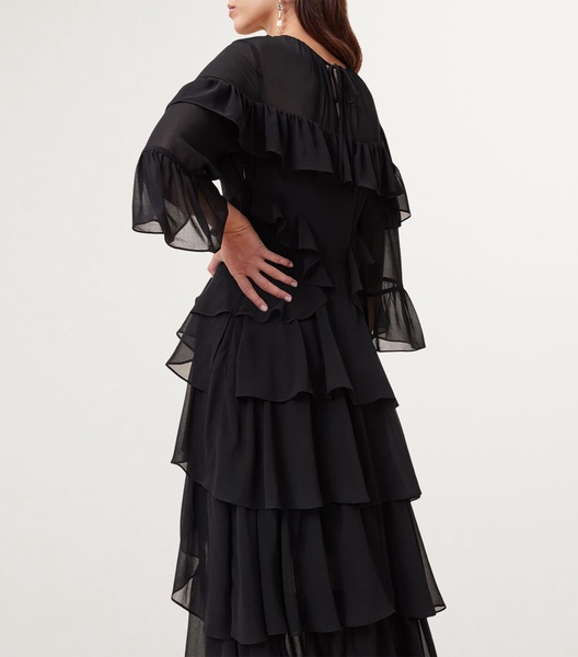 Ruffled Tiered Nat Maxi Dress