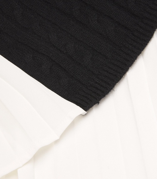 Wool-Cashmere Cropped Sweater