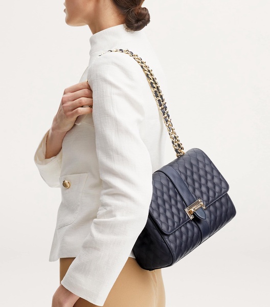 Large Leather Lottie Cross-Body Bag