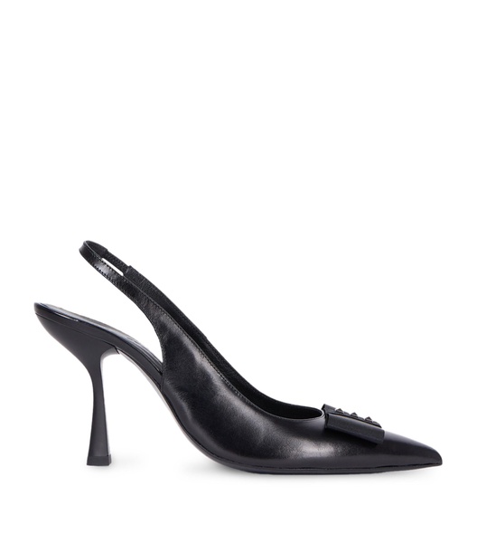 Leather Slingback Pumps