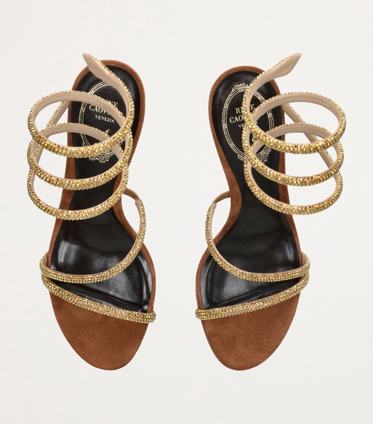 Suede Embellished Margot Sandals 80