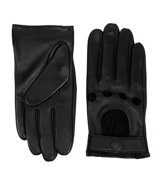 Leather Biker Gloves