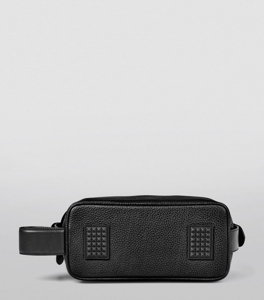 Leather Reporter Wash Bag