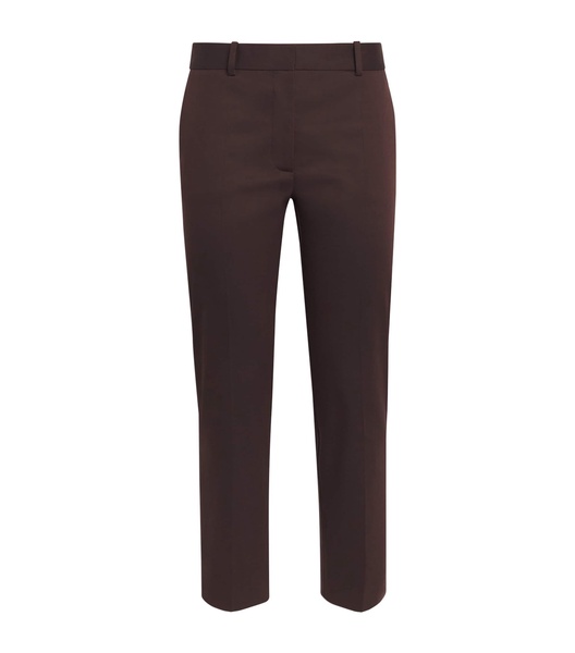 Cotton-Blend Cropped Bing Court Trousers
