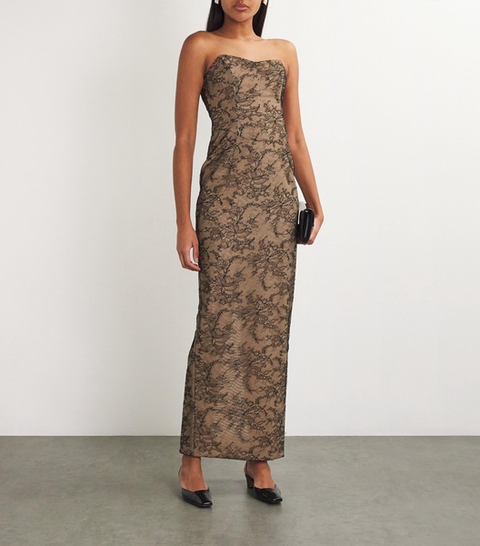 Lace Strapless Dress