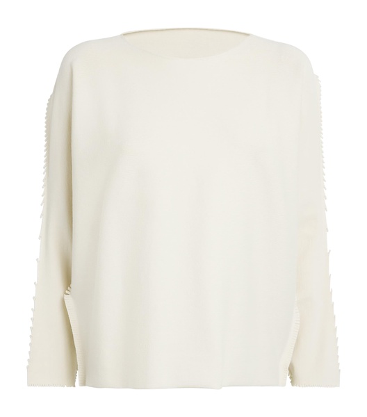 Cotton-Blend Campagne Top
