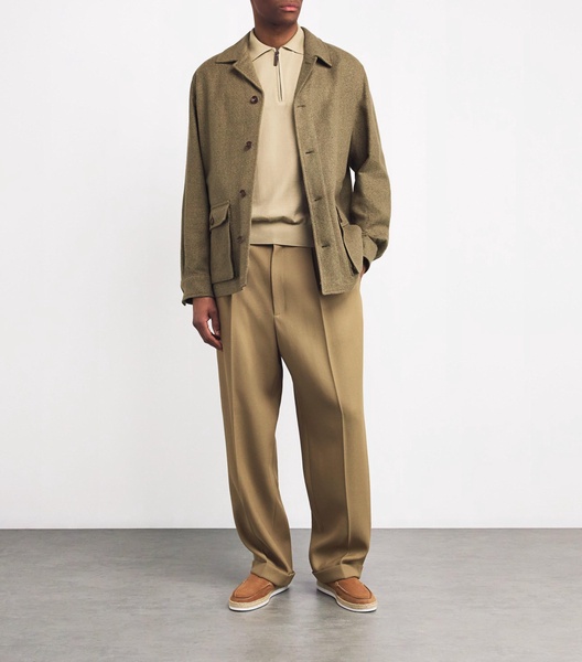 Silk-Linen-Cotton Utility Jacket