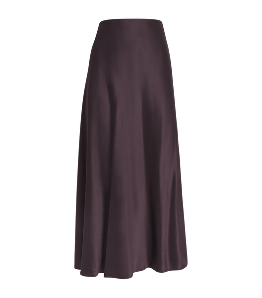 Silk Bias Midi Skirt