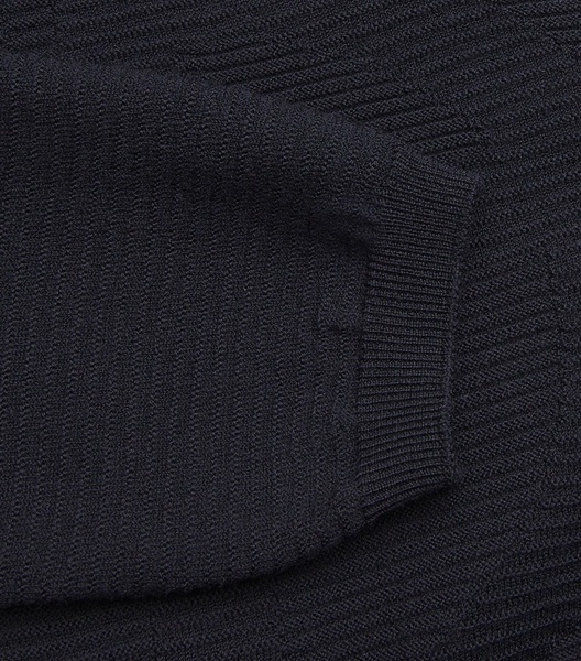 Virgin Wool-Blend Jacquard Logo Sweater