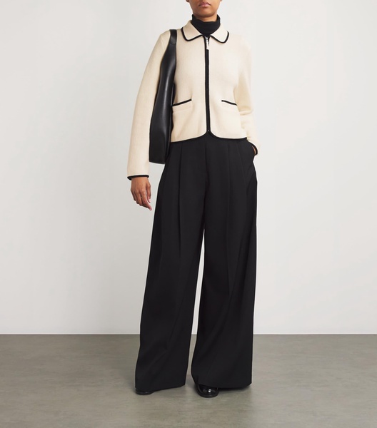Virgin Wool-Cashmere Cardigan