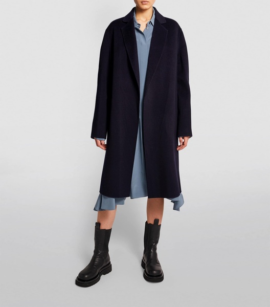 Wool-Cashmere Long Cenda Coat