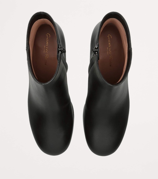 Leather Vitello Glove Ankle Boots 45