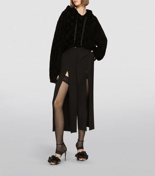 Gabardine palazzo pants