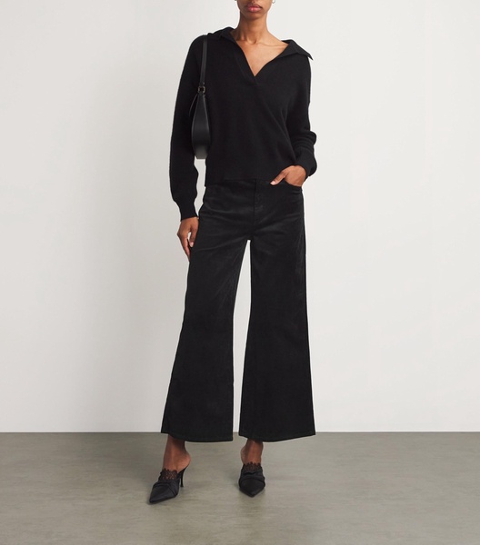 Harper High-Waist Wide-Leg Trousers