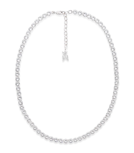 Crystal-Embellished Tennis Necklace