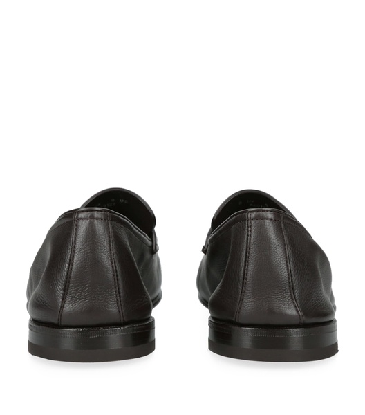 Leather-Cashmere L'Asola SECONDSKIN Loafers