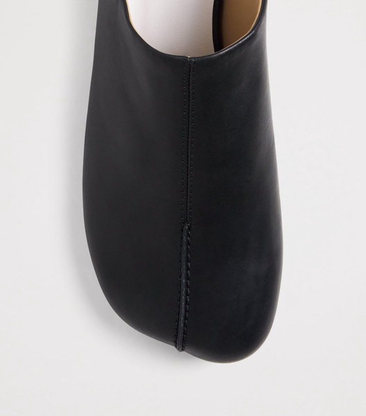 Leather Square-Toe Sandals
