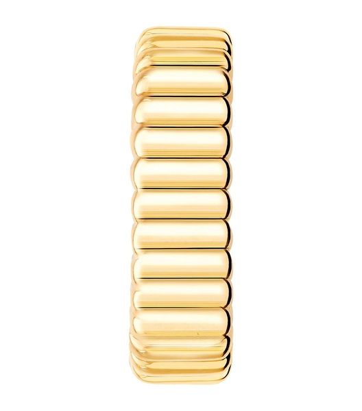Yellow Gold Quatre Grosgrain Single Clip Earring