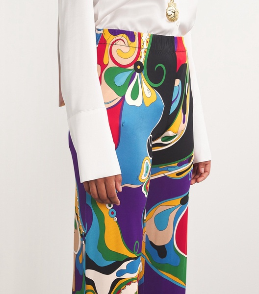 Orchidee Print Trousers