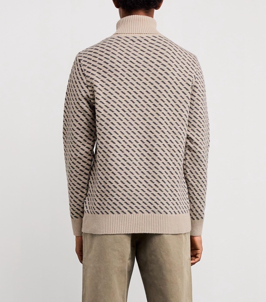 Cotton Masham Rollneck Sweater