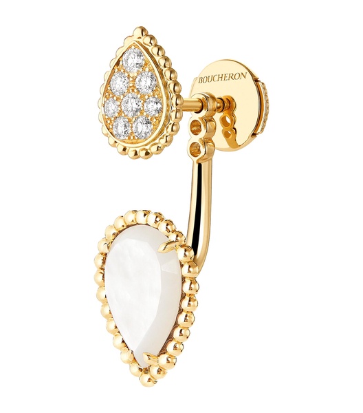Yellow Gold Serpent Bohème Stud Earring