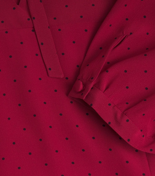 Silk Polka-Dot Blouse