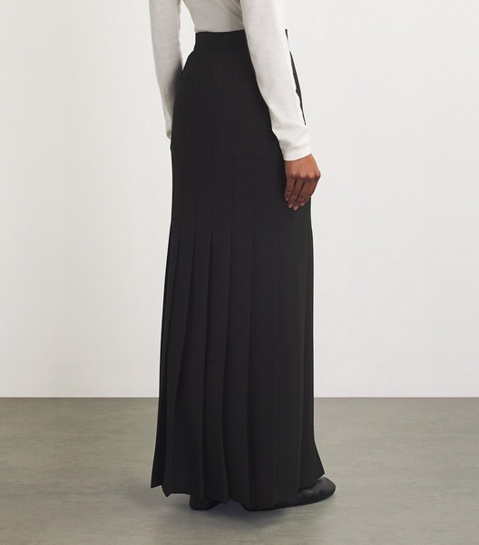 Pleated Maxi Skirt